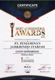 jamkrindo syariah best of indonesia award 2021